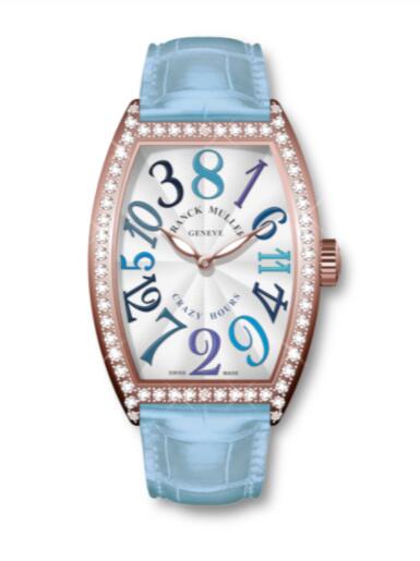 Franck Muller Cintrée Curvex Crazy Hours Replica Watch Crazy Hours II Pastels Asia Exclusive 5850 CH II BLUE D 1R 5N